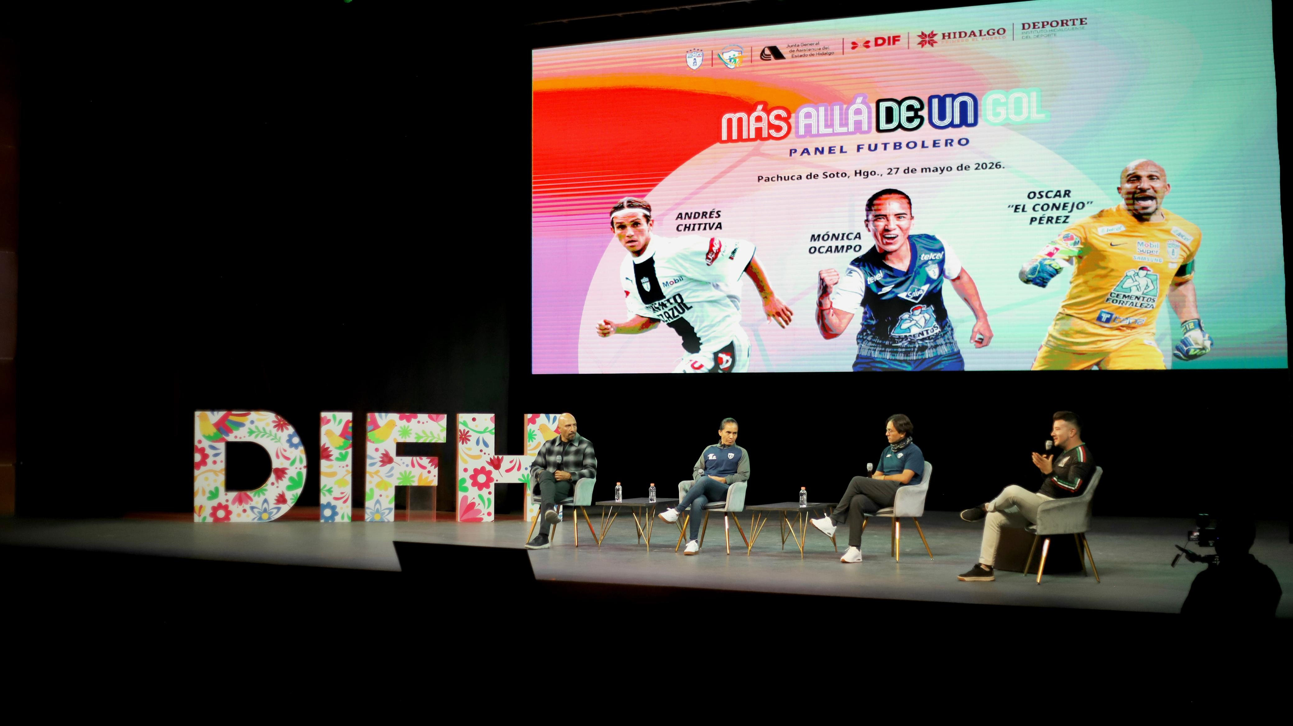 Promueve DIF Hidalgo salud mental y física a través del conversatorio “Más Allá de un Gol”